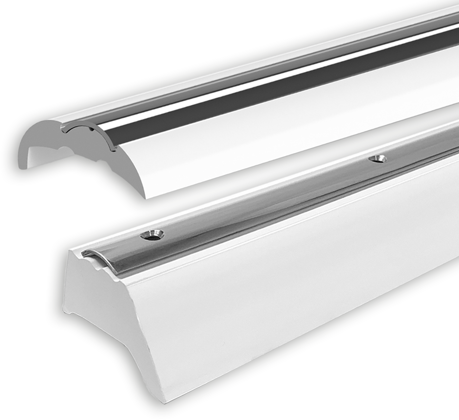 Rigid Rub Rail w/Stainless Steel Insert