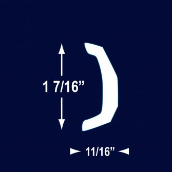 Solid Rigid Rub Rails