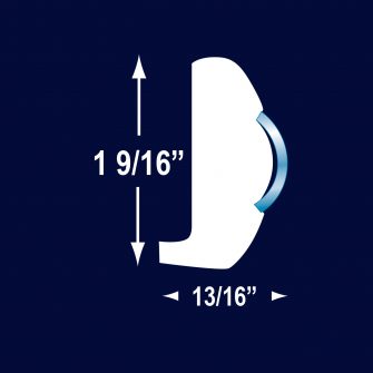 F2077 3/4″ Hollow SS Trim