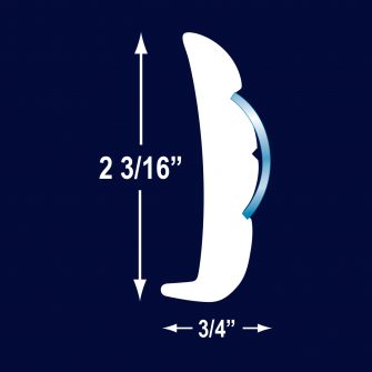 F2169 1″ Hollow SS Trim