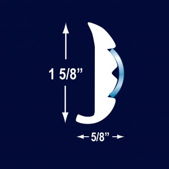 F2276 3/4″ Hollow SS Trim