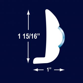 F2361 3/4″ Hollow SS Trim