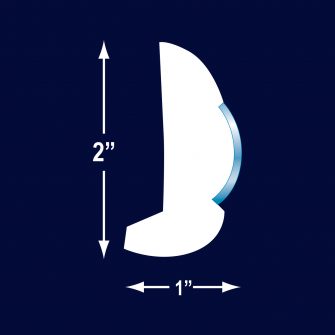 R1090 1″ Hollow SS Trim