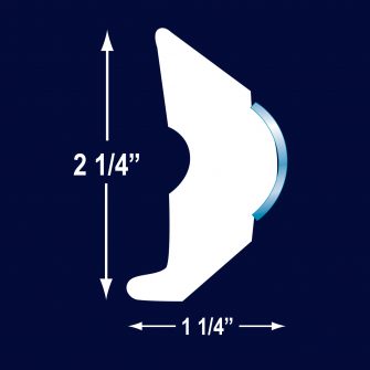 R1093 1″ Hollow SS Trim