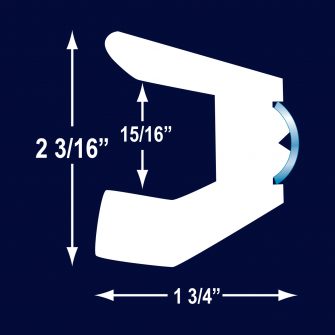 R1115 3/4″ Hollow SS Trim