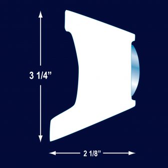 R1268 1-1/4″ Hollow SS Trim