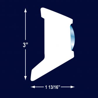 R1279 1″ Hollow SS Trim