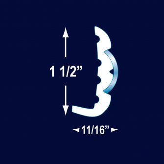 R1527 3/4″ Hollow SS Trim
