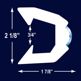 R1576 3/4″ Hollow SS Trim