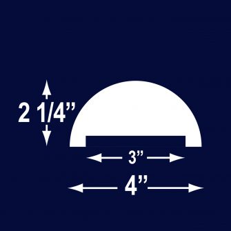 BPC-436G3 4″ Wide Dock Urethane Bumper