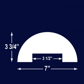BPC-736G3.5 7″ Wide Dock Urethane Bumper